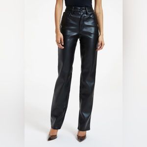 Good American Good Icon Faux Leather Pants